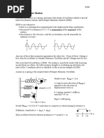 Simple Harmonic Oscillators