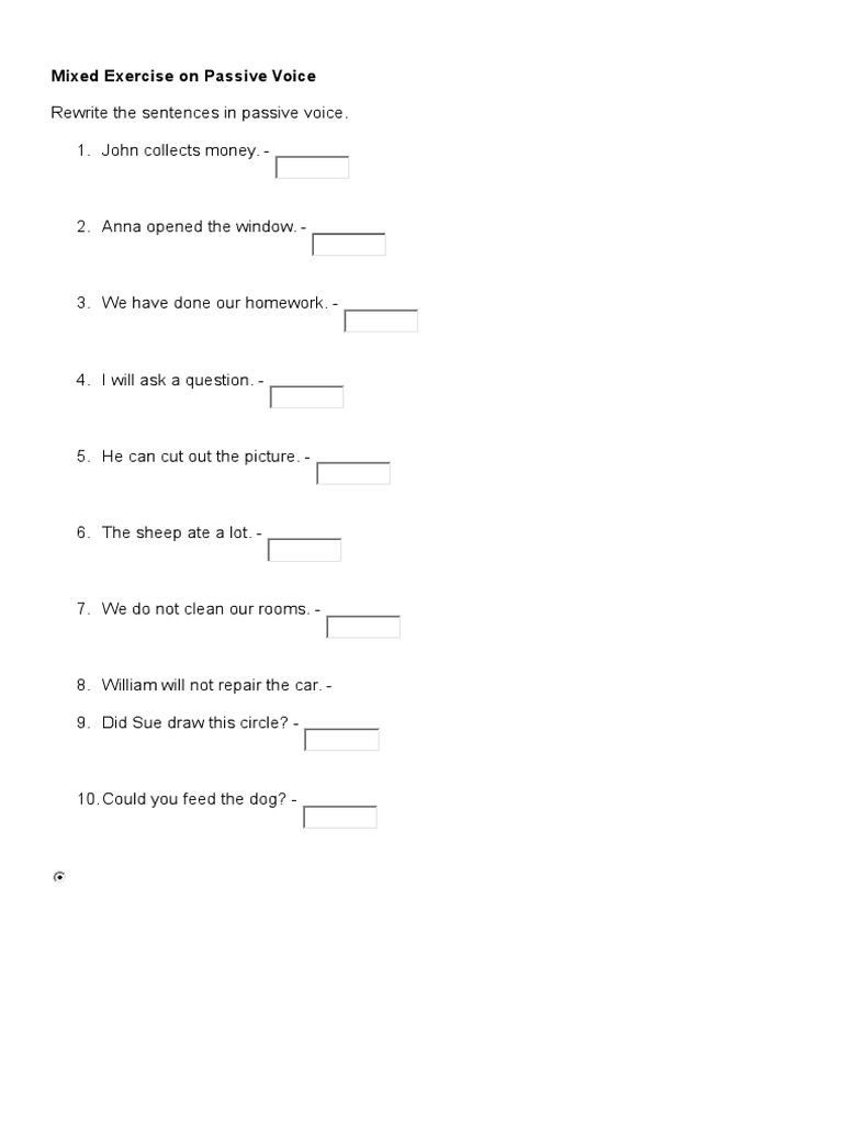 Mixed Exercise On Passive Voice | PDF | Language Arts & Discipline ...