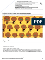 ENIGMA DE LA SEMANA - ¿Sabrías Resolver El Enigma Lógico Más Difícil Del Mundo PDF