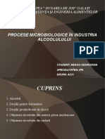 Procese Microbiologice În Industria Alcoolulului