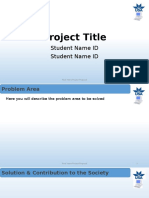 Project Title: Student Name ID Student Name ID