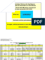 Orar AIA SM SemII 2011 2012 Var2