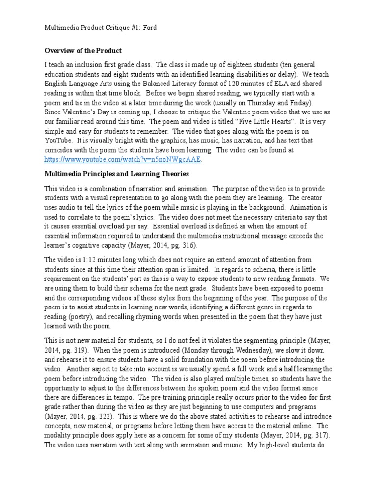 Multimedia 1 PDF Poetry Multimedia