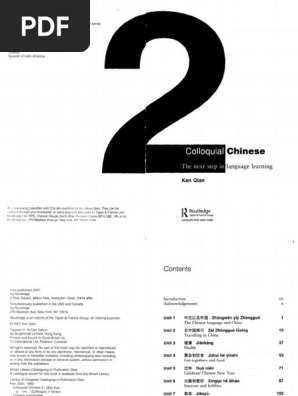 Colloquial Chinese 2 Pdf Pinyin Verb