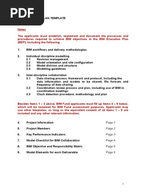 BIM Execution Plan