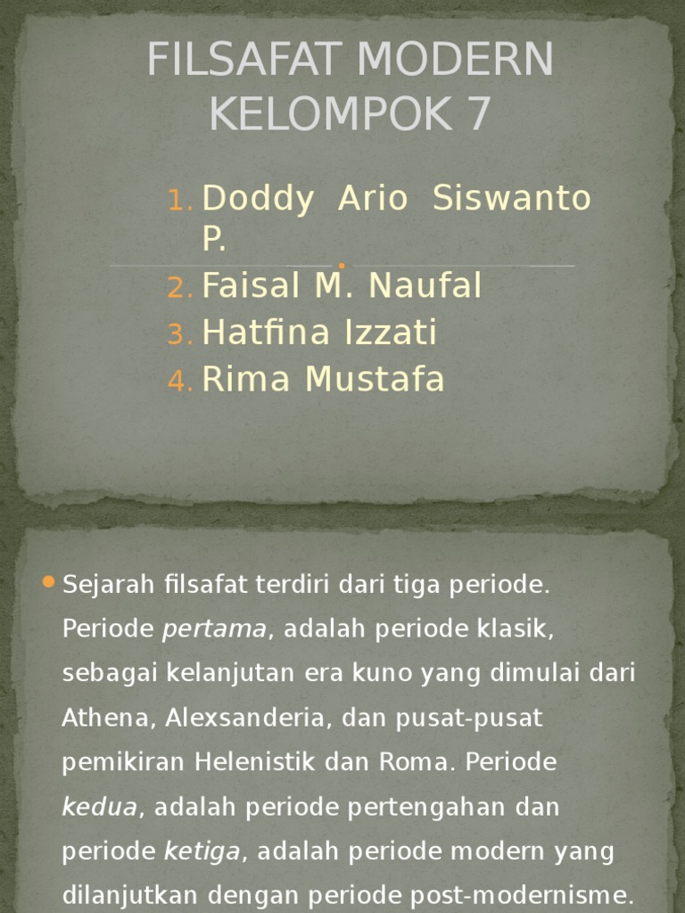 Filsafat Modern | PDF