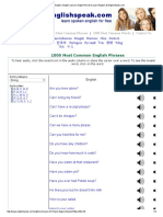 1000 Most Common English Phrases