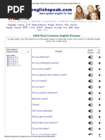 1000 Most Common English Phrases