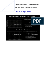 COMMINUTION KINETICS AND VELOCITY. Second order with delay.