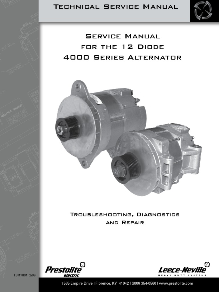 Leece Neville 4000 Series Alternator service manual | Rectifier | Power  (Physics)