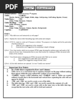 Chapter7: Advanced HTML: Important Key Points