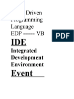 Event Driven Programming Language