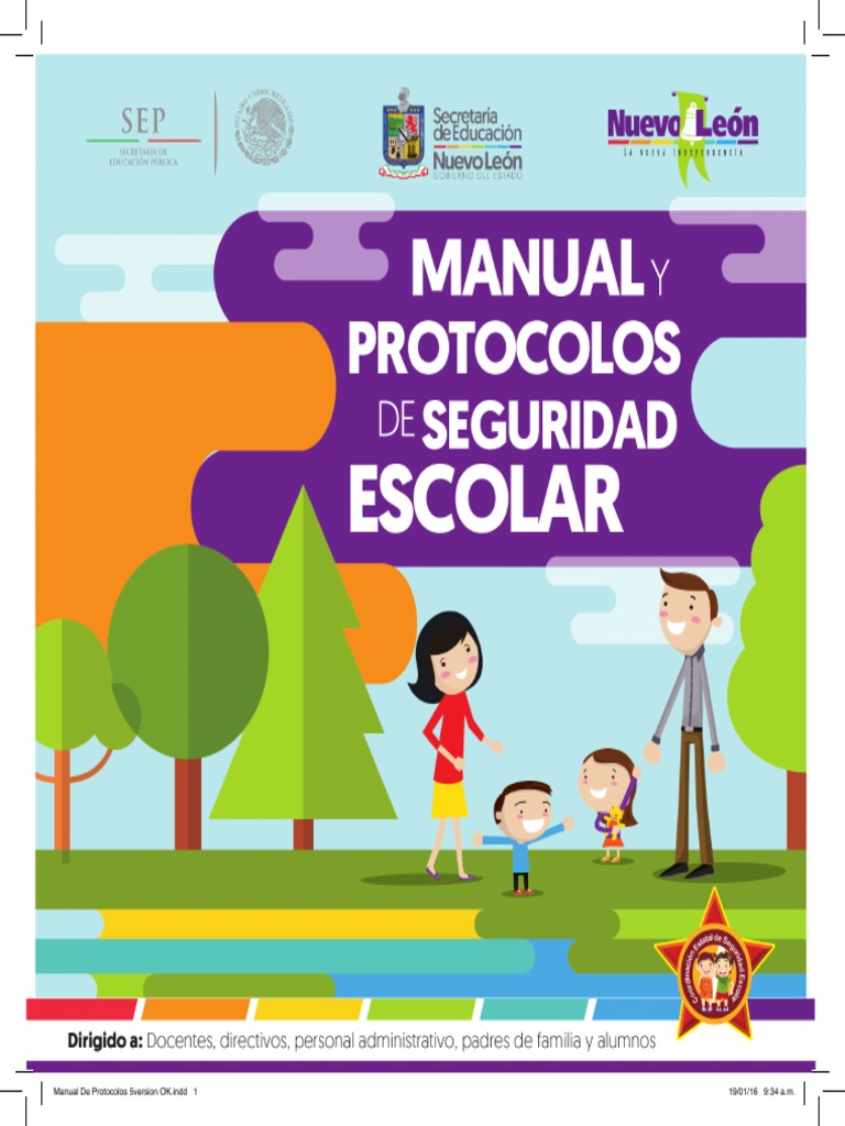 Manual y Protocolos de Seguridad Escolar | PDF | Primeros auxilios ...