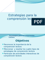 Estrategias de Comprensión Lectora