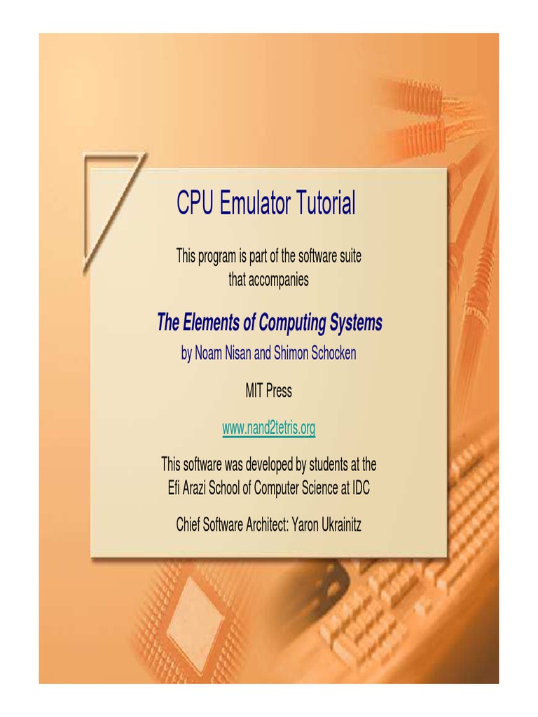 CPU Emulator Tutorial PDF | PDF | Emulator | Instruction Set