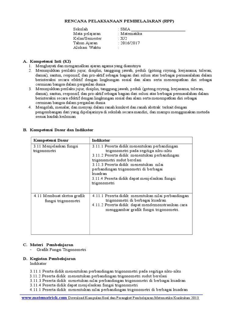 RPP 11 Grafik Fungsi Trigonometridocx