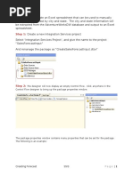 Objective:: Creating Forecast Ssis - 1