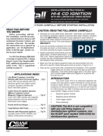 Installation instructions for HI-6 CD ignition with rev limiter and timing retard