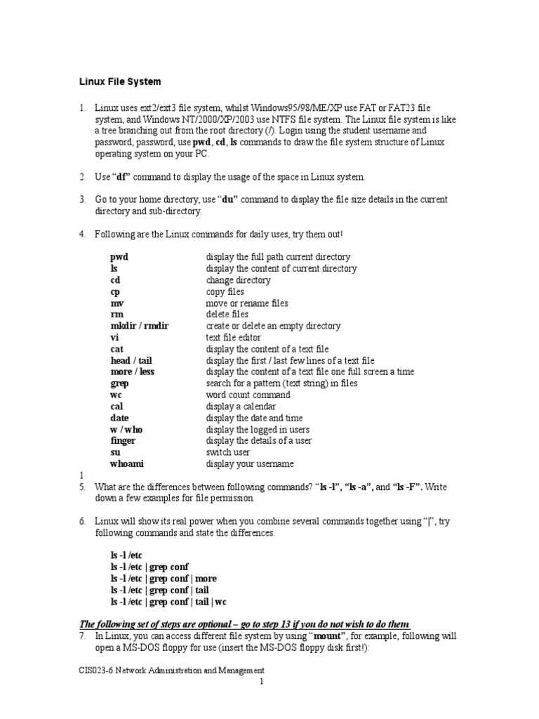 Linux File System | PDF | File System | Superuser