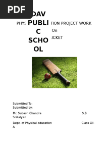 Ped Project Cricket