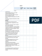 Annex: Statement Strongly Agree Agree Neutral Disagree Strongly Disagree Awareness