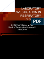 Laboratory Investigation in Respiratory Diseases