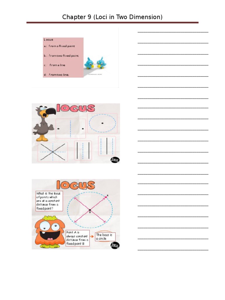 Geometry: Loci in 2D | PDF