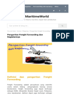 Pengertian Freight Forwarding Dan Kegiatanya