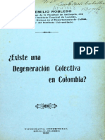 1920-Degeneración Colectiva en Colombia.