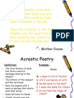 Fifth Grade Poetry Unit 2