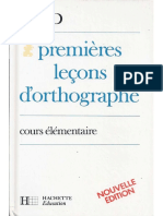 Bled, Premières leçons d'orthographe CE1 (1985)