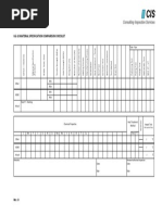 Material Specification Comparison Checklist