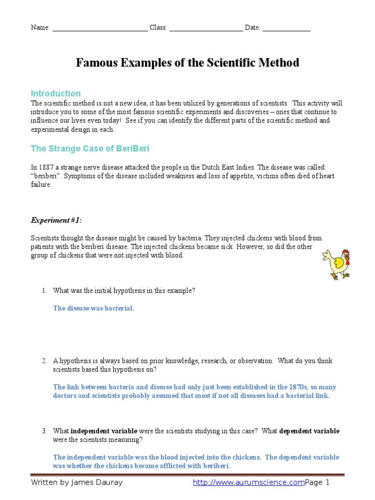 Worksheets Experimental Design Worksheet 126256417 famous examples of the scientific method worksheet answer key mold experiment