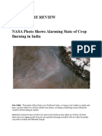 Literature Review: New Delhi: Thousands of Fires Blaze Over Northwest India, Covering A Vast Swathe in Smoke and
