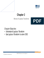 Chapter Objective: - Understand Laplace Transform - Use Laplace Transform To Solve ODE