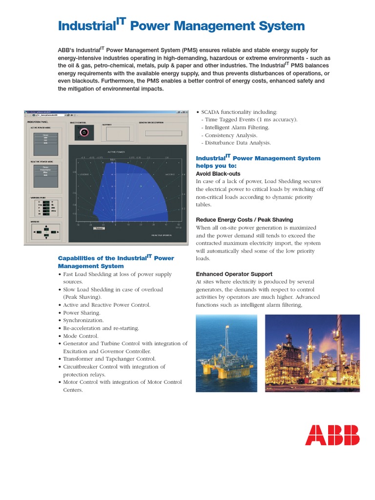 Industrial Power Management System | PDF | Electric Power | Relay