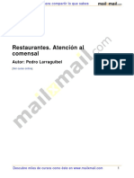 Restaurantes Atencion Comensal