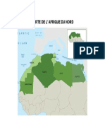 Carte de L'afrique Du Nord