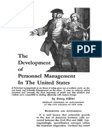 The Development of Personnel Management in The United States