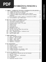Concordância Temática Dos Livros Da Bíblia - Marcada