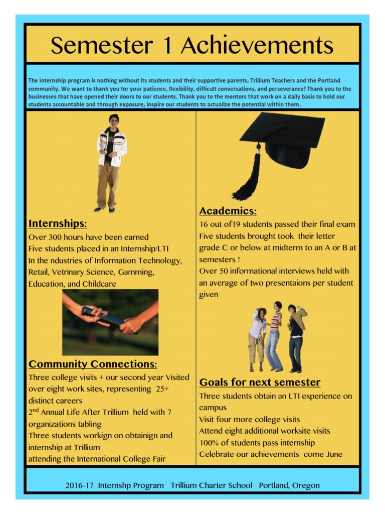 Semester 1 Achievements | PDF
