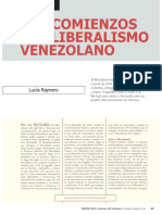 Los Comienzos Del Liberalismo Venezolano