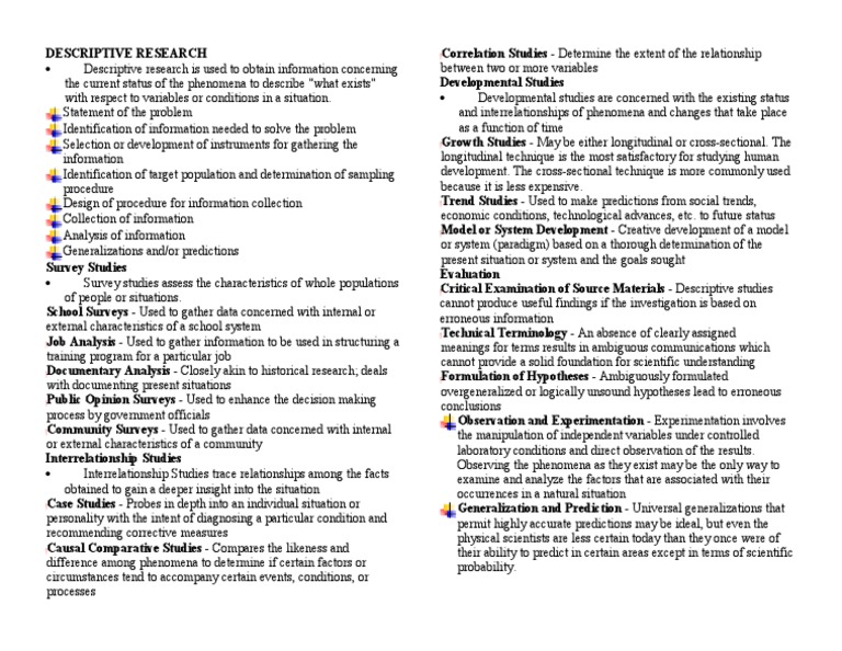Descriptive Research A Recipe For Inconsistent Results - stagfd3