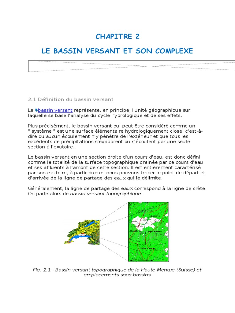 Bassin Versant Epfl | PDF