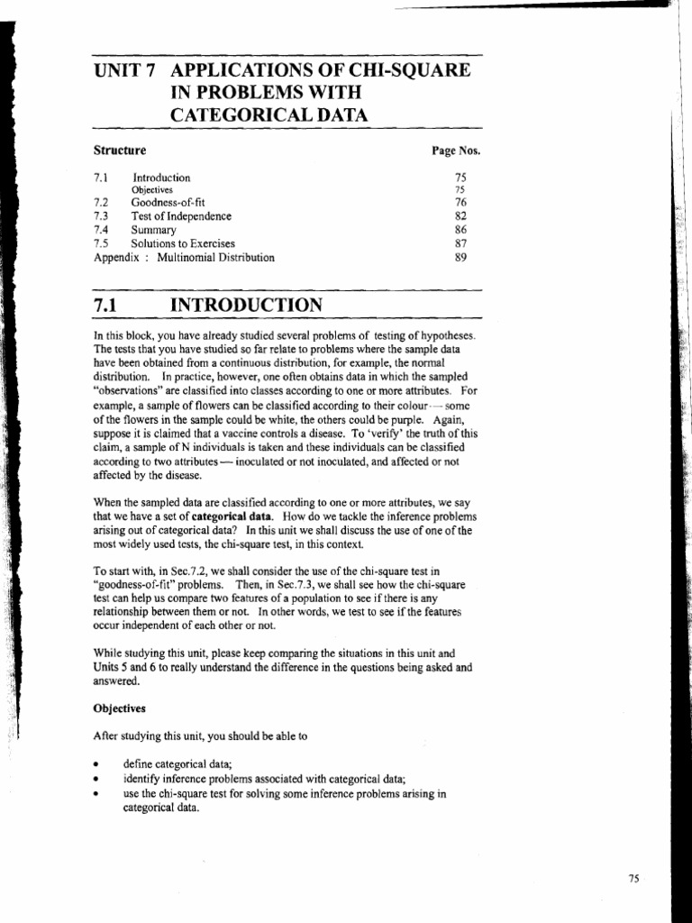 Chi-Square Applications in Categorical Data | PDF | Chi Squared ...