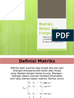 Presentation Matriks Relasi Dan Fungsi