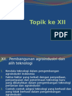 Topik Ke XII (Kuliah Ke 14; 15)