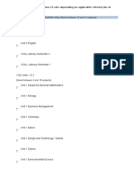 (Select Between 10 and 12 Subjects) : Year 11 Subject Selections (3 Sets Depending On Applicable Criteria) (As at 30/7/12)