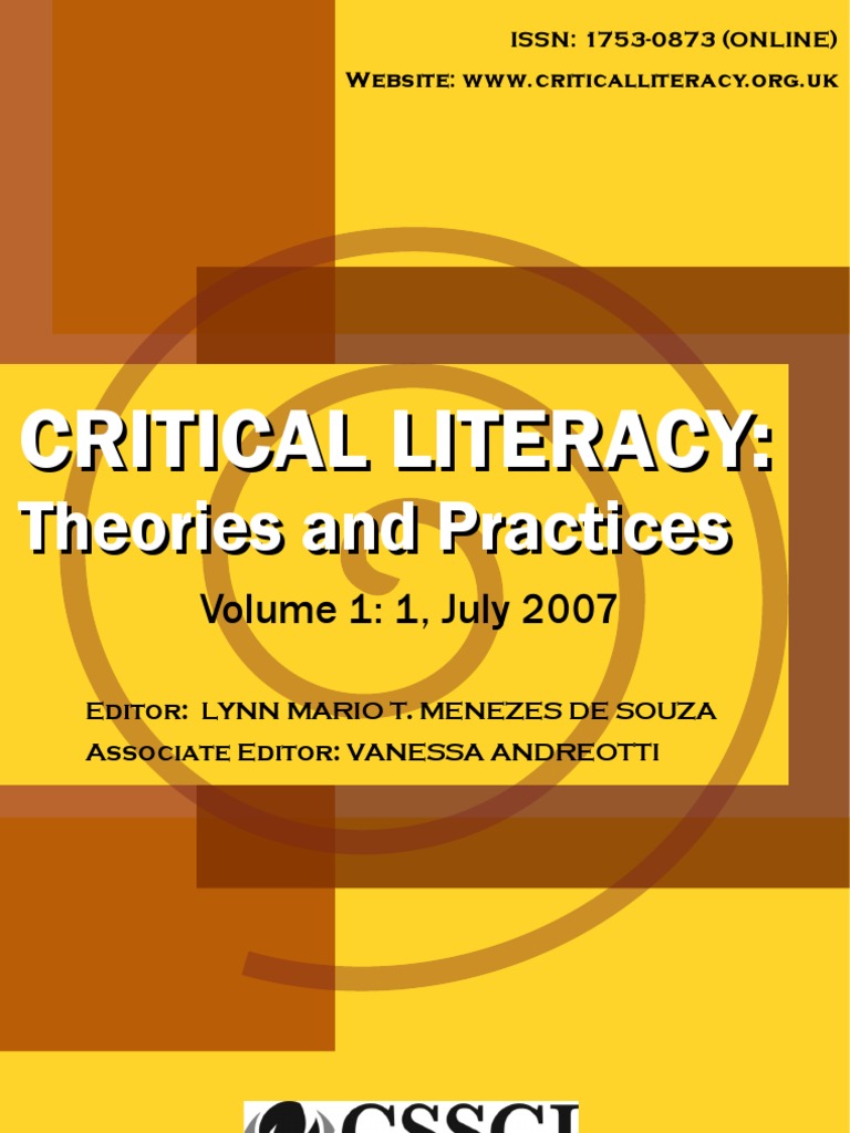 Critical Literacy | PDF | Literacy | Test (Assessment)