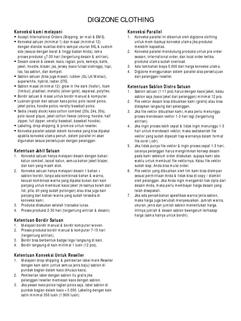 Contoh SuratPenawaranKonveksi PDF